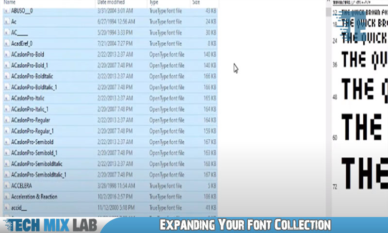 Expanding Your Font Collection