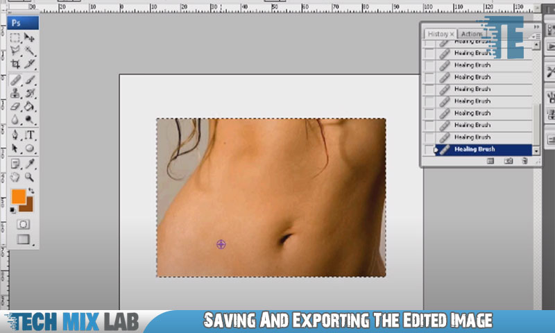 Saving And Exporting The Edited Image