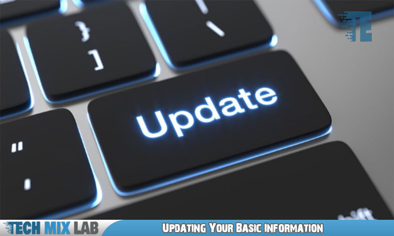 Updating Your Basic Information