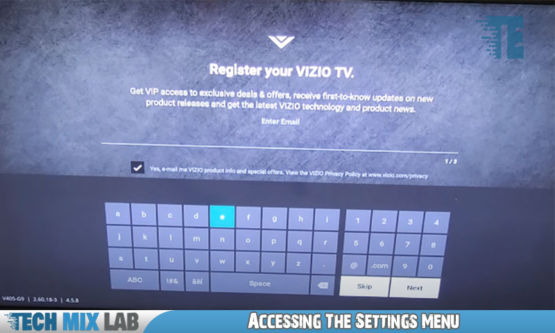 Accessing The Settings Menu